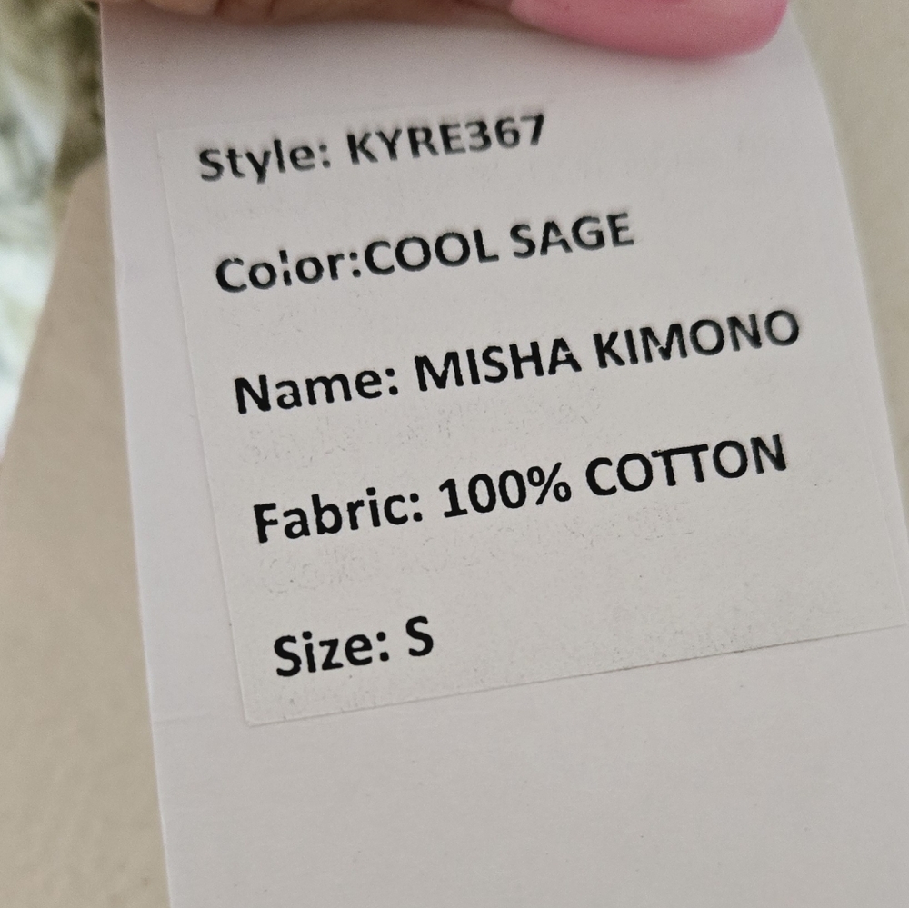 🏷️Anthropologie KYLA SEO Handmade Cool Sage Misha Embroidered Boho Chic 0-2X - Picture 11 of 12